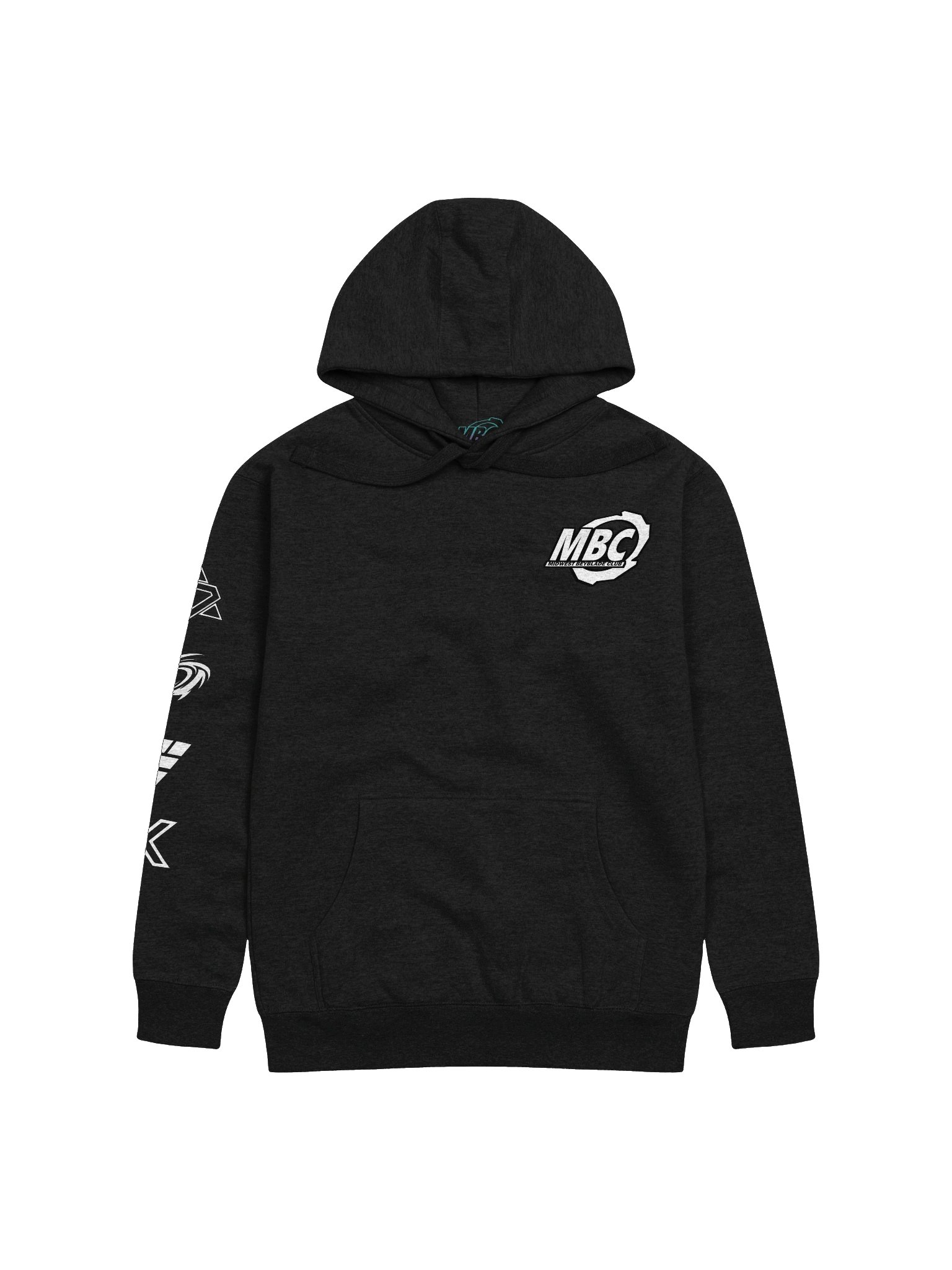 Midwest Beyblade Club Hoodie (Full B/W) product image (1)