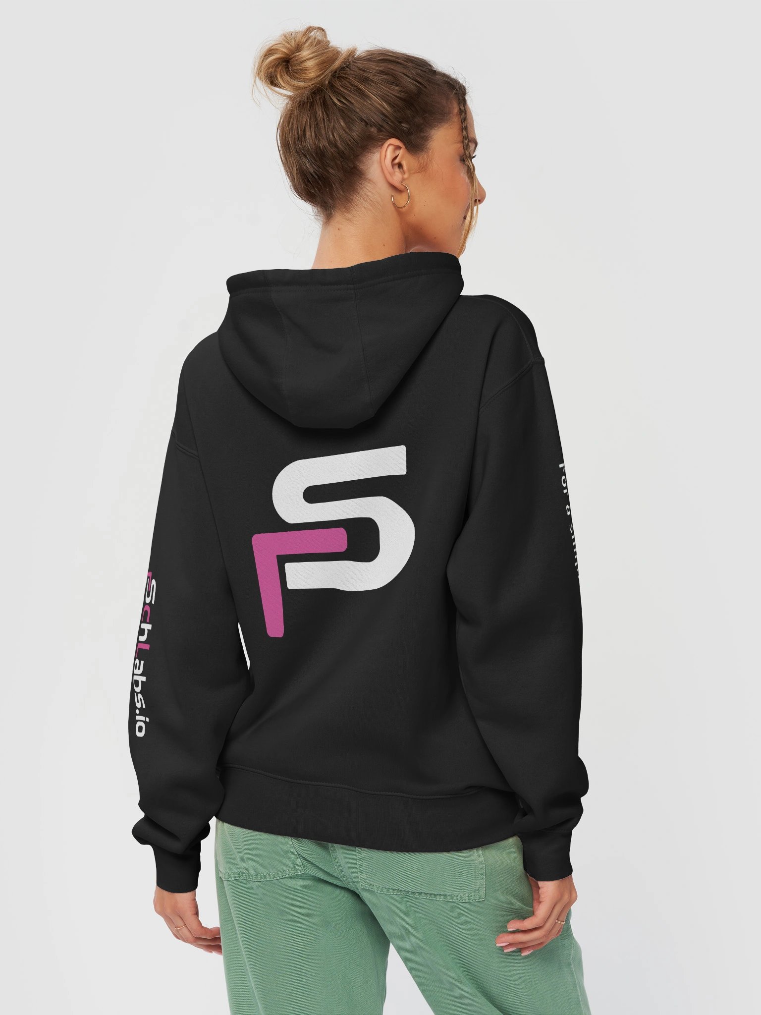 SchLabs Signature Hoodie — Rose & White product image (6)