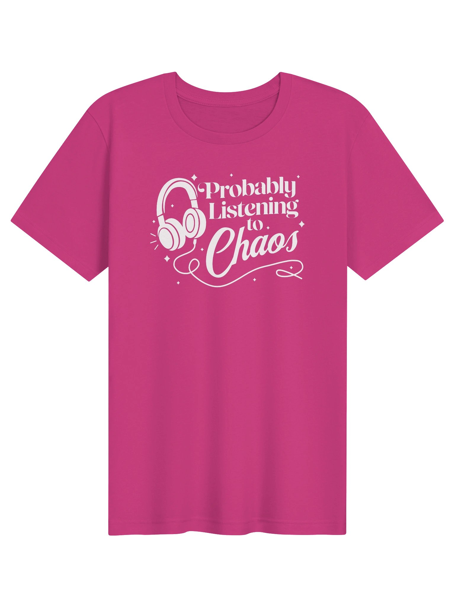 Probably Listening to Chaos T-shirt (White) product image (91)