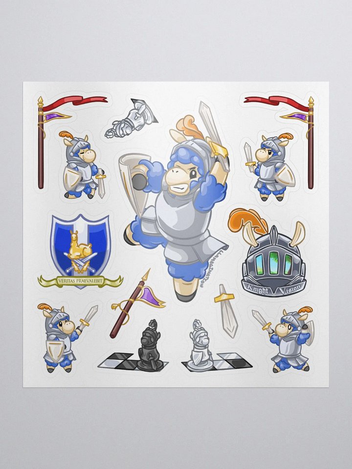 Llama Knight Sticker Set product image (1)
