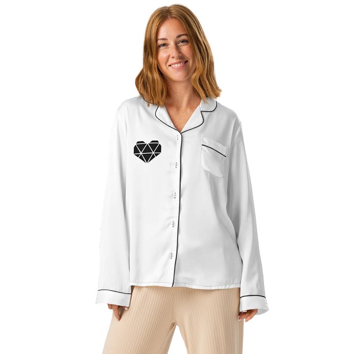 Pajama Top White Long Sleeve product image (1)