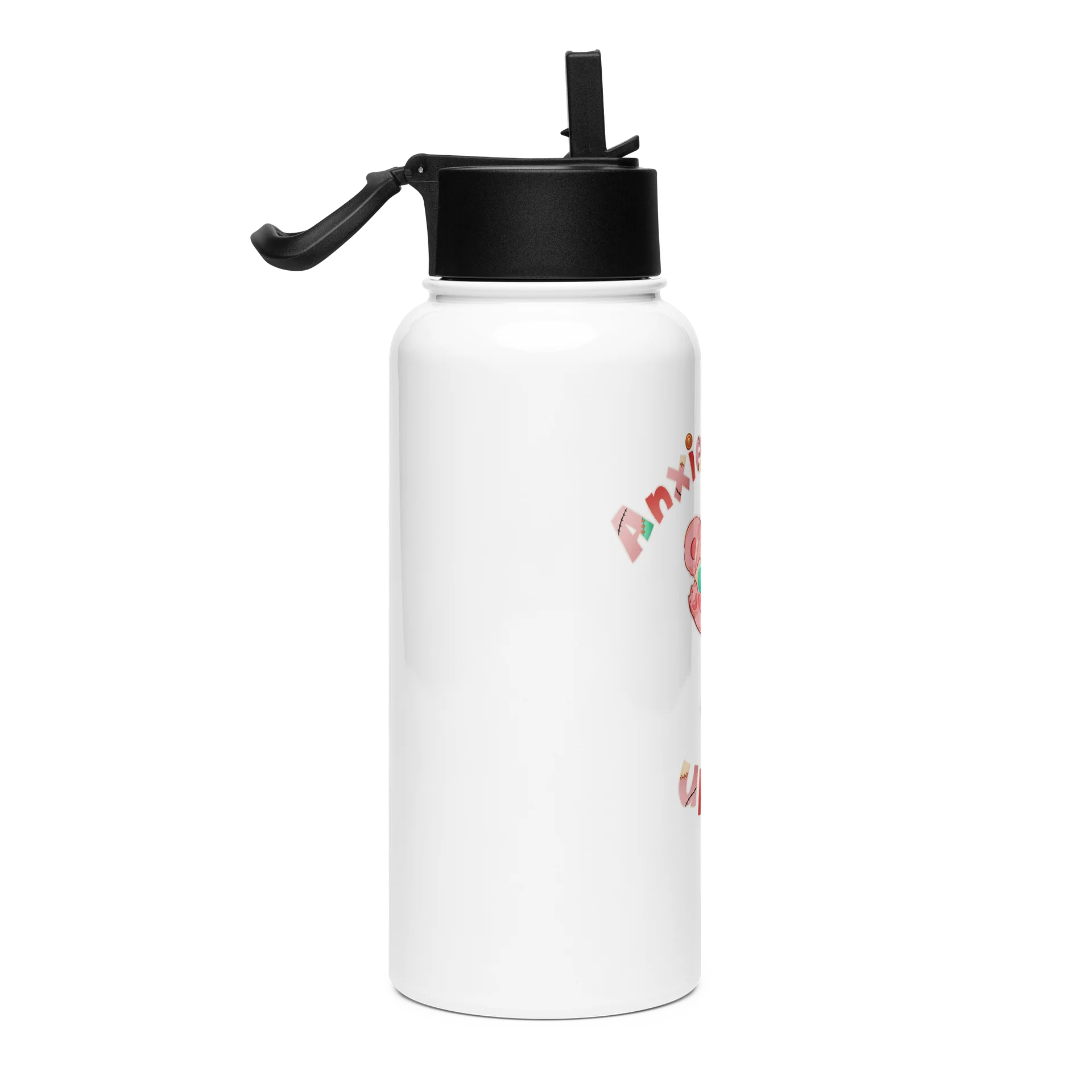 Anxiety Bear Uppies Water Bottle product image (4)