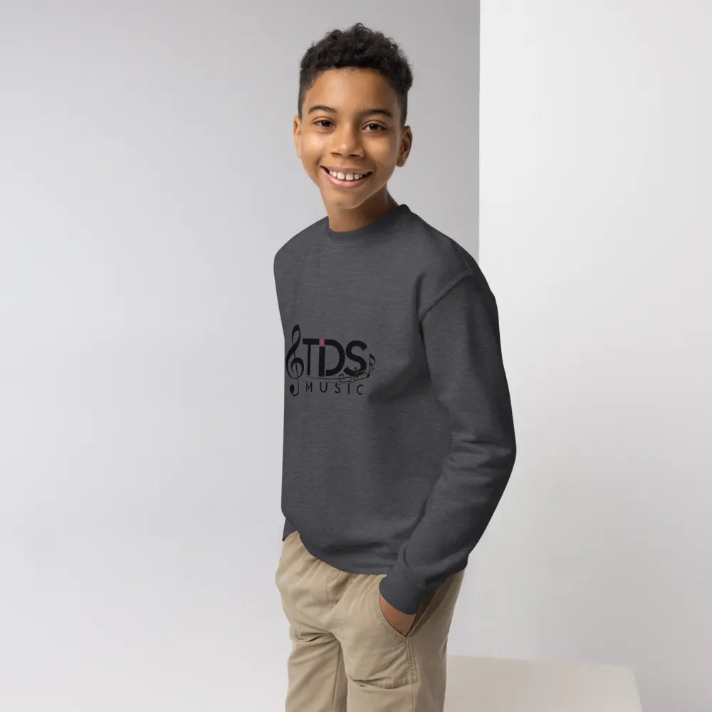 TDS Music Youth Crew Neck Sweatshirt in Blue, White, Black, Red, Gray (XS-XL) product image (5)
