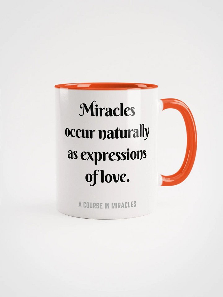 Miracles occur naturally - ACIM Inspirational Mug product image (14)