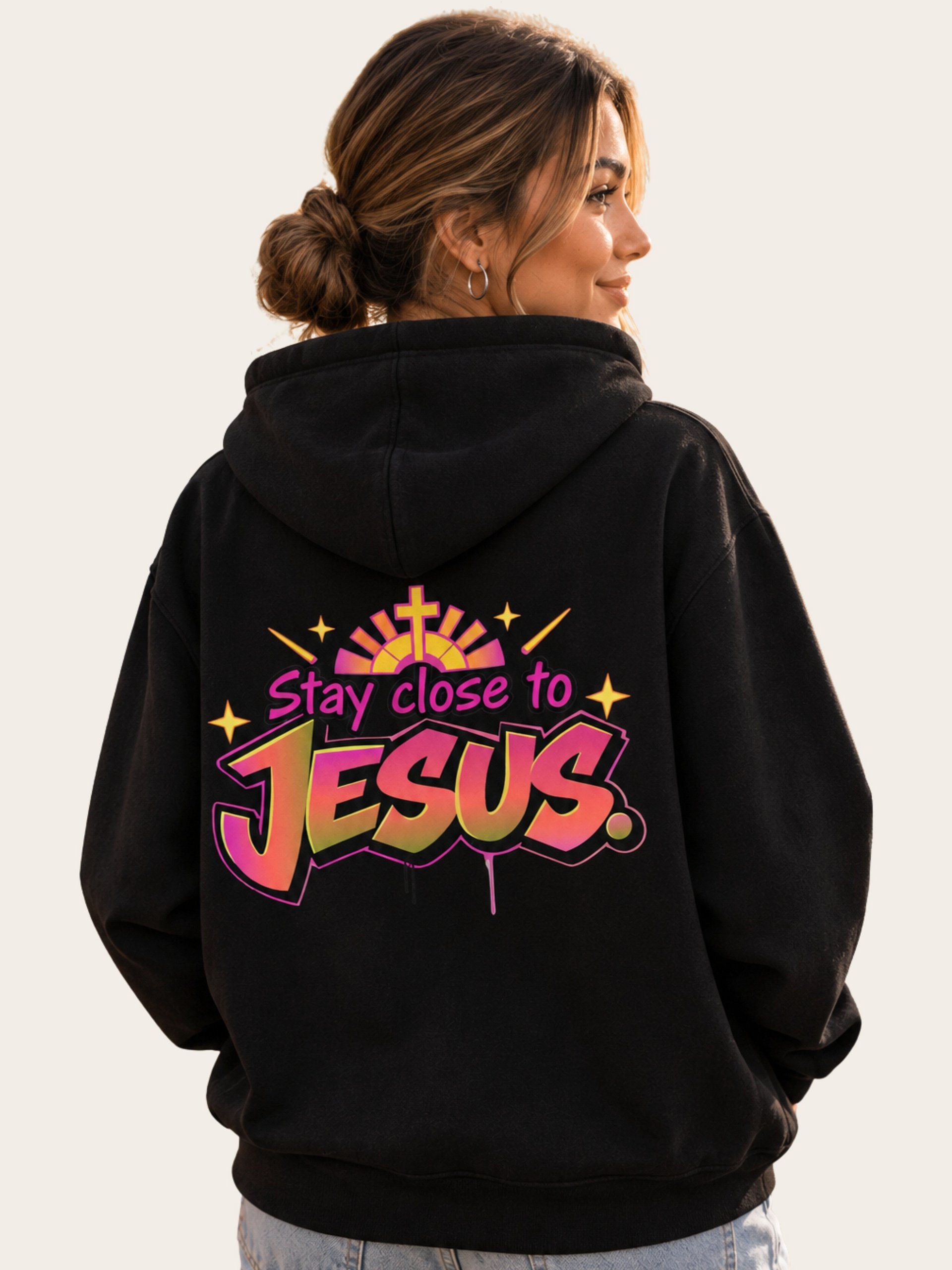 Stay Close to Jesus Streetwear Hoodie product image (1)