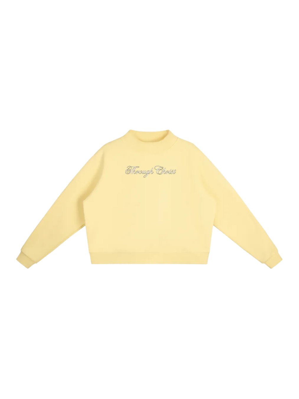 Through Christ Buttercream Mockneck Crew product image (4)