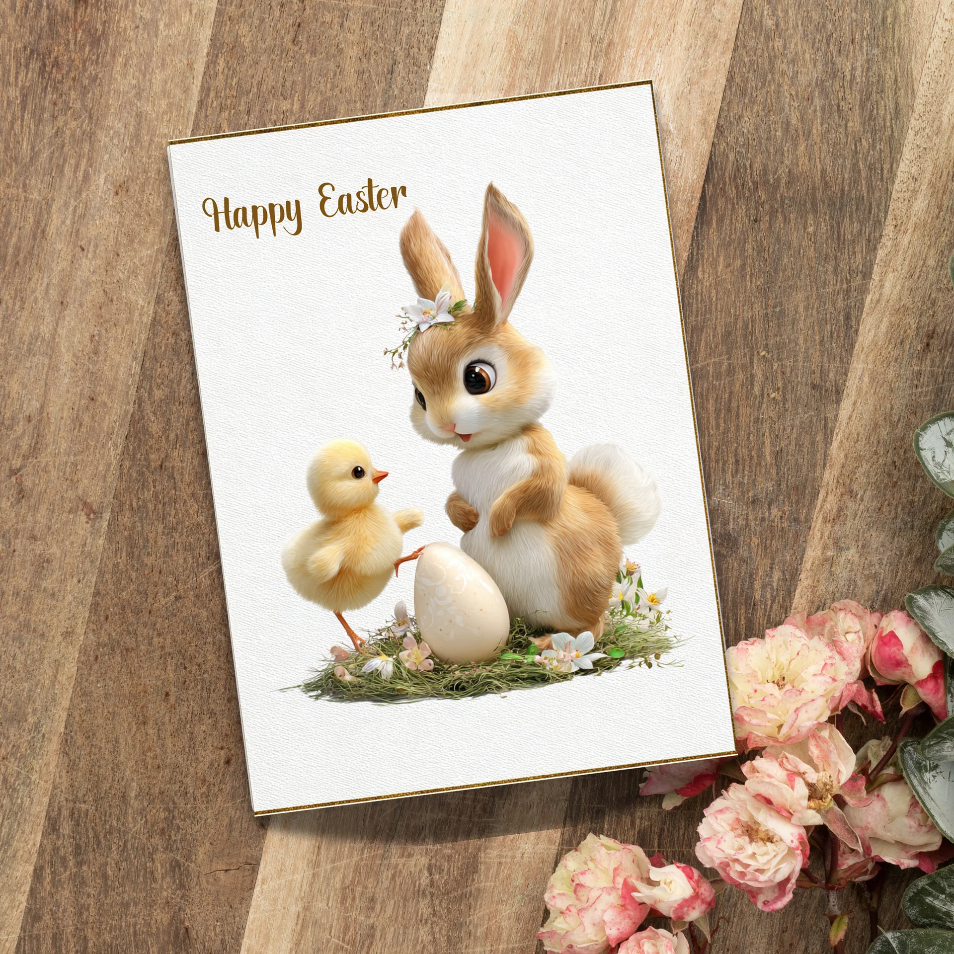 Printable Easter Card 5x7 Foldable, Grandson easter gift product image (3)