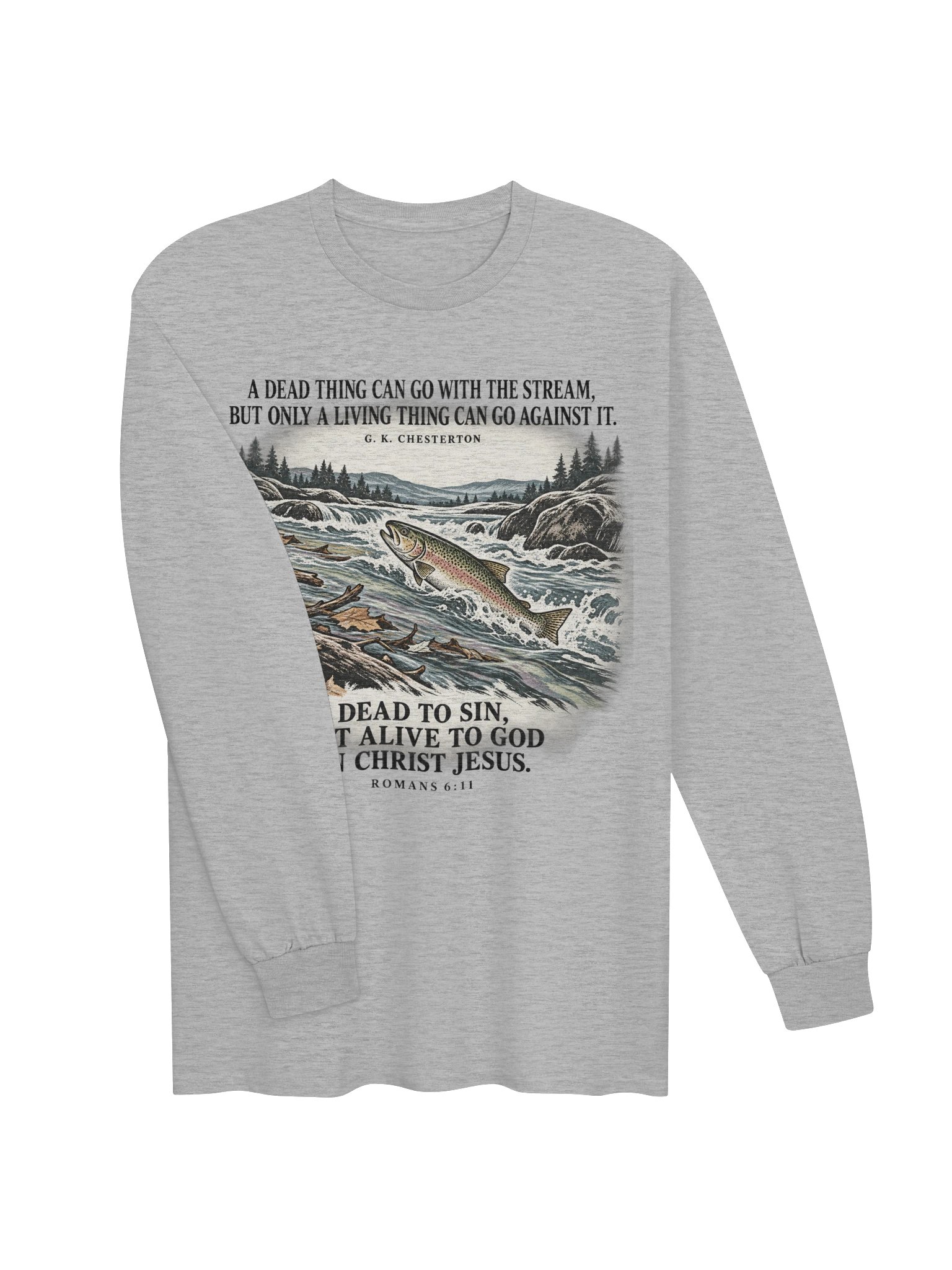 Swimming Upstream Long-sleeve T-shirt product image (11)