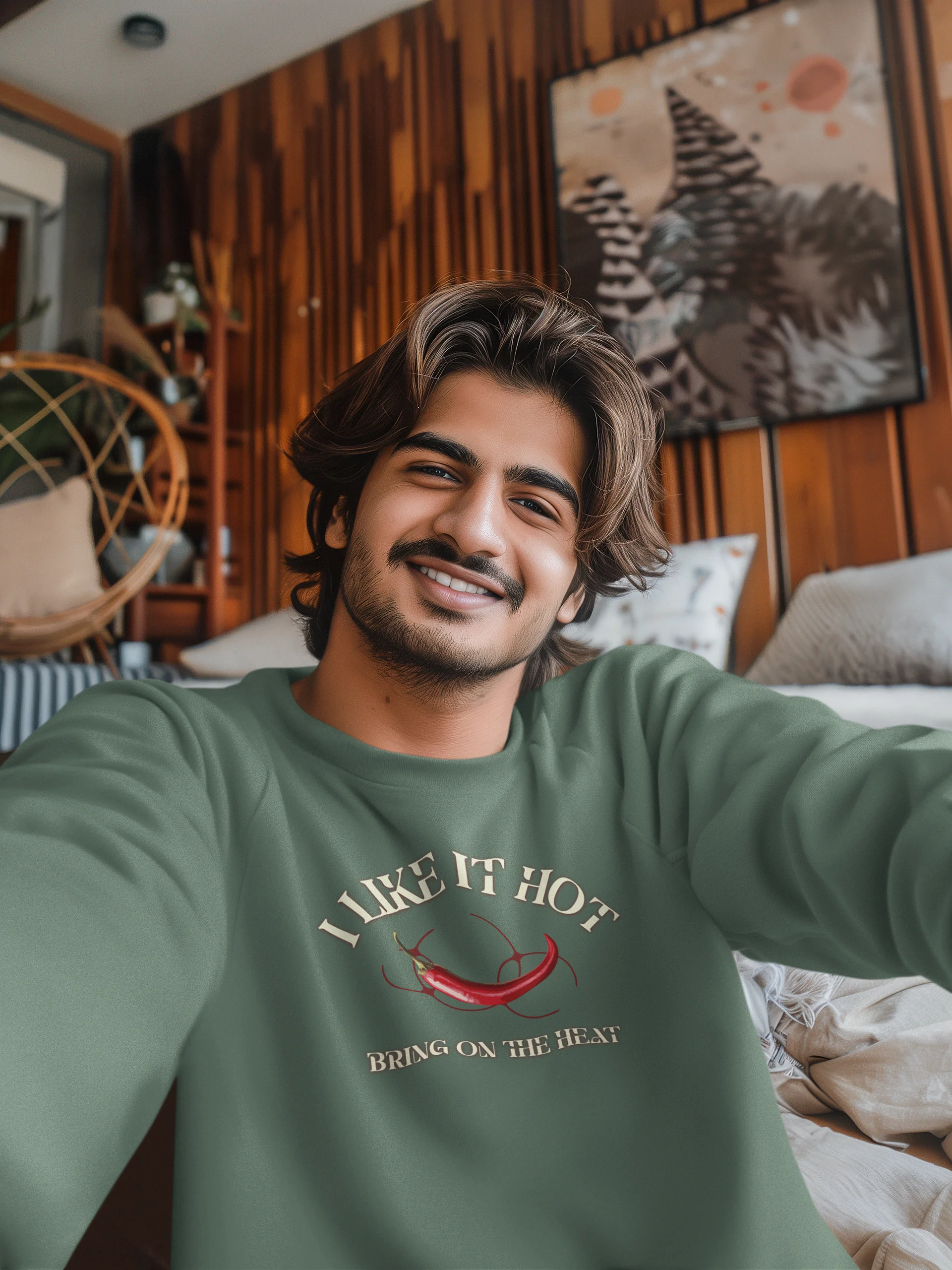 Spicy Hot Chili Pepper Crewneck Sweatshirt product image (49)