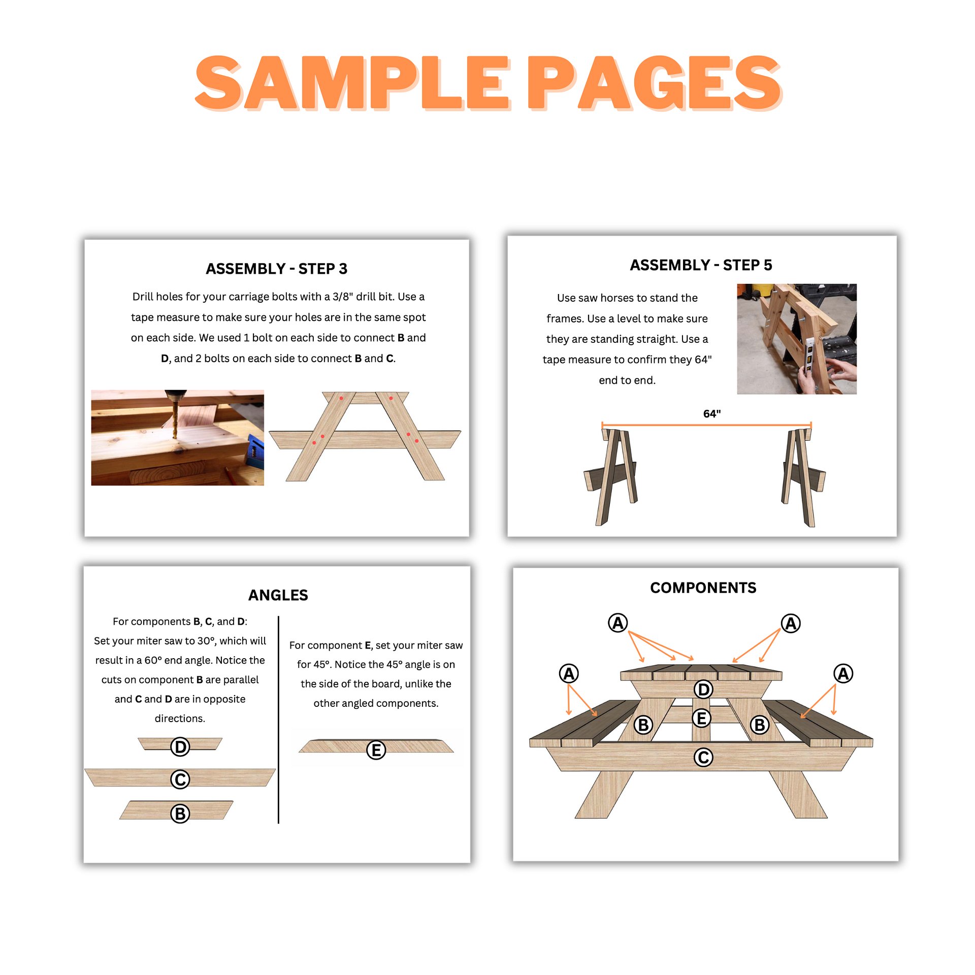 Picnic Table Plans (PDF) product image (5)