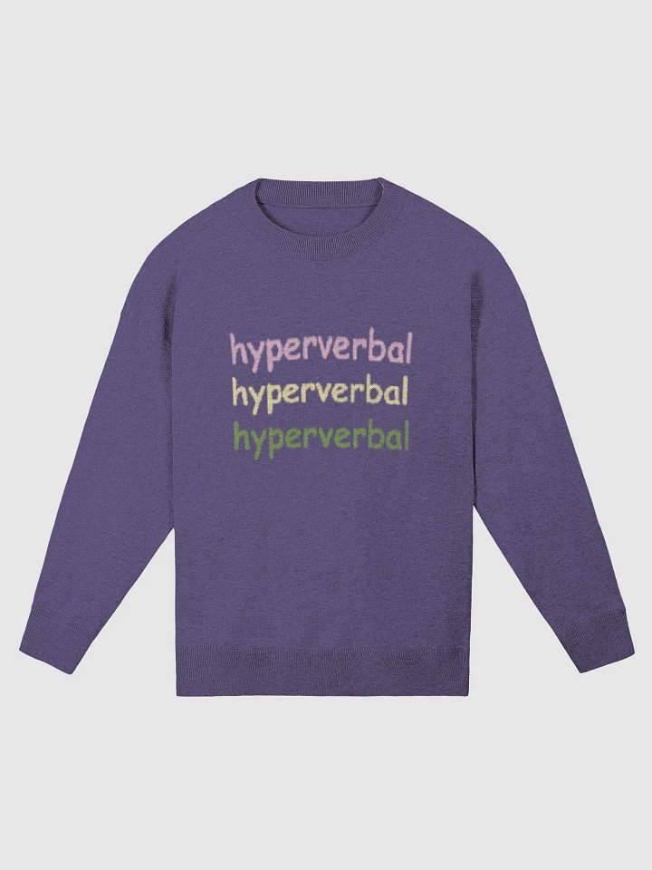 hyperverbal (triple) knitwear relaxed crewneck product image (3)