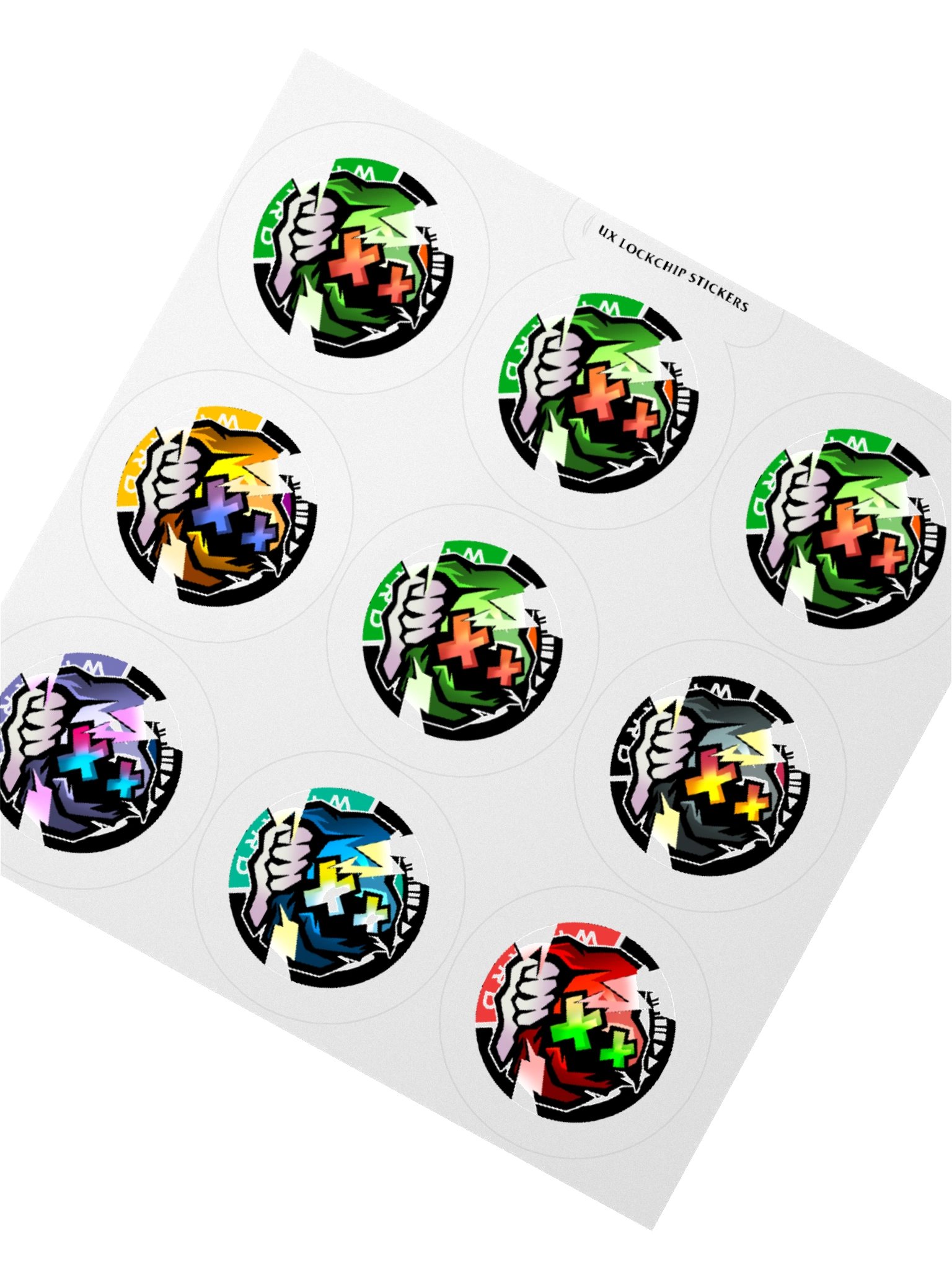 The UX Lock Chip Sticker Pack product image (2)