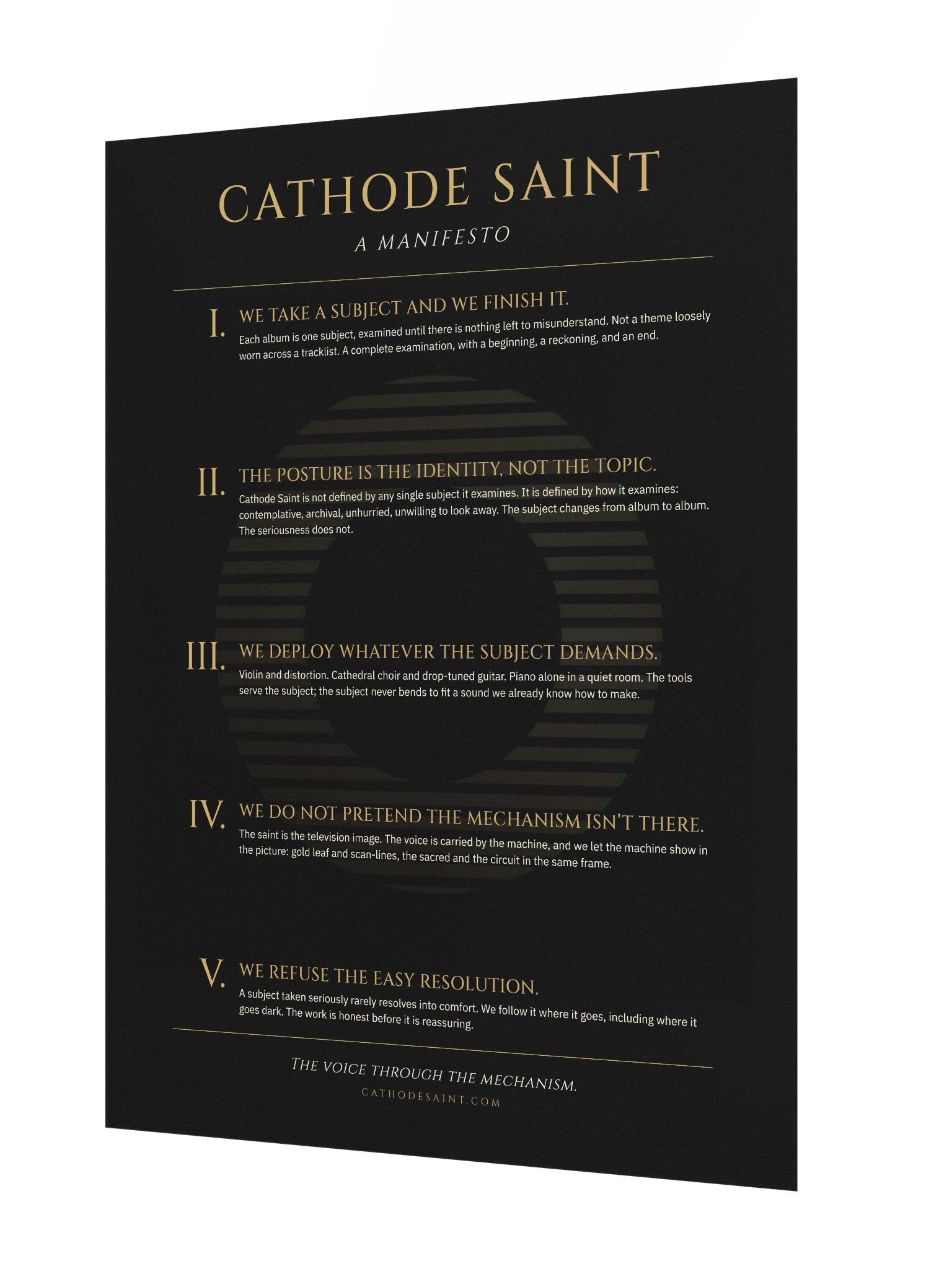 Cathode Saint Manifesto Poster product image (2)