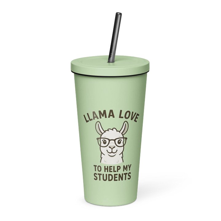 llama love tumbler product image (2)