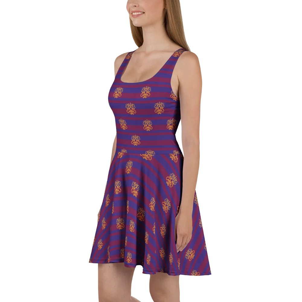 Purple Flirty Academic Skater Dress product image (2)
