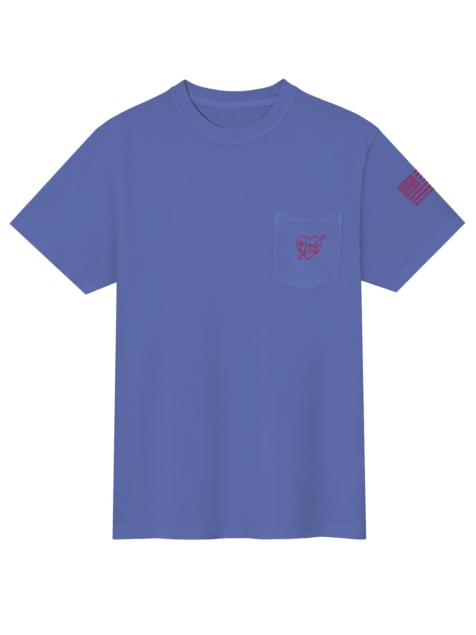 TITS RECRUIT Pocket Tee Shop Shirt HOT PINK product image (2)
