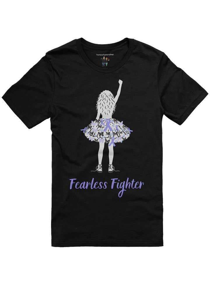 Stomach Cancer - Fearless Fighter Unisex T-Shirt [black] product image (1)