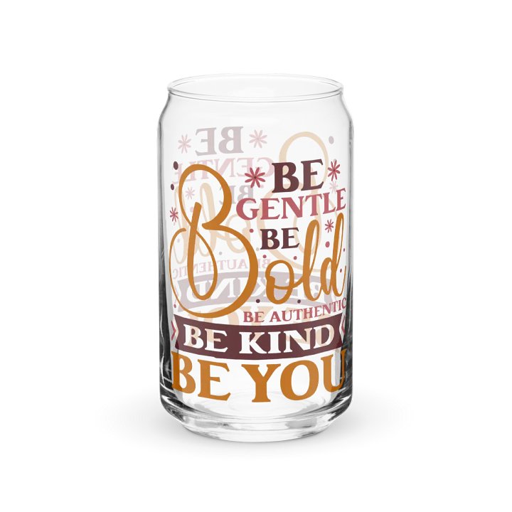 Be Bold Motivation Can-Shaped Glass product image (1)