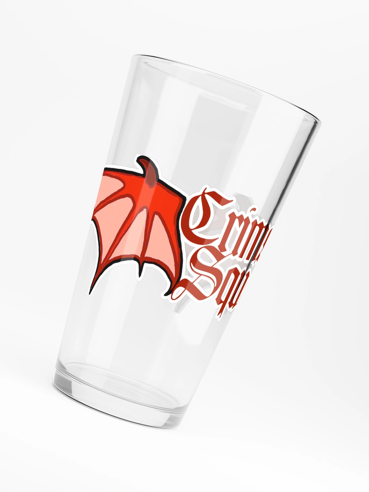 Cimson Squad Winged Logo Pint Glass product image (6)