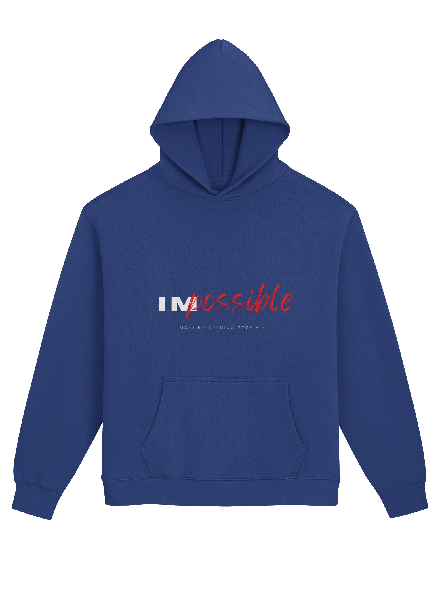 Impossible Mindset Hoodie – Black Motivational Streetwear product image (9)