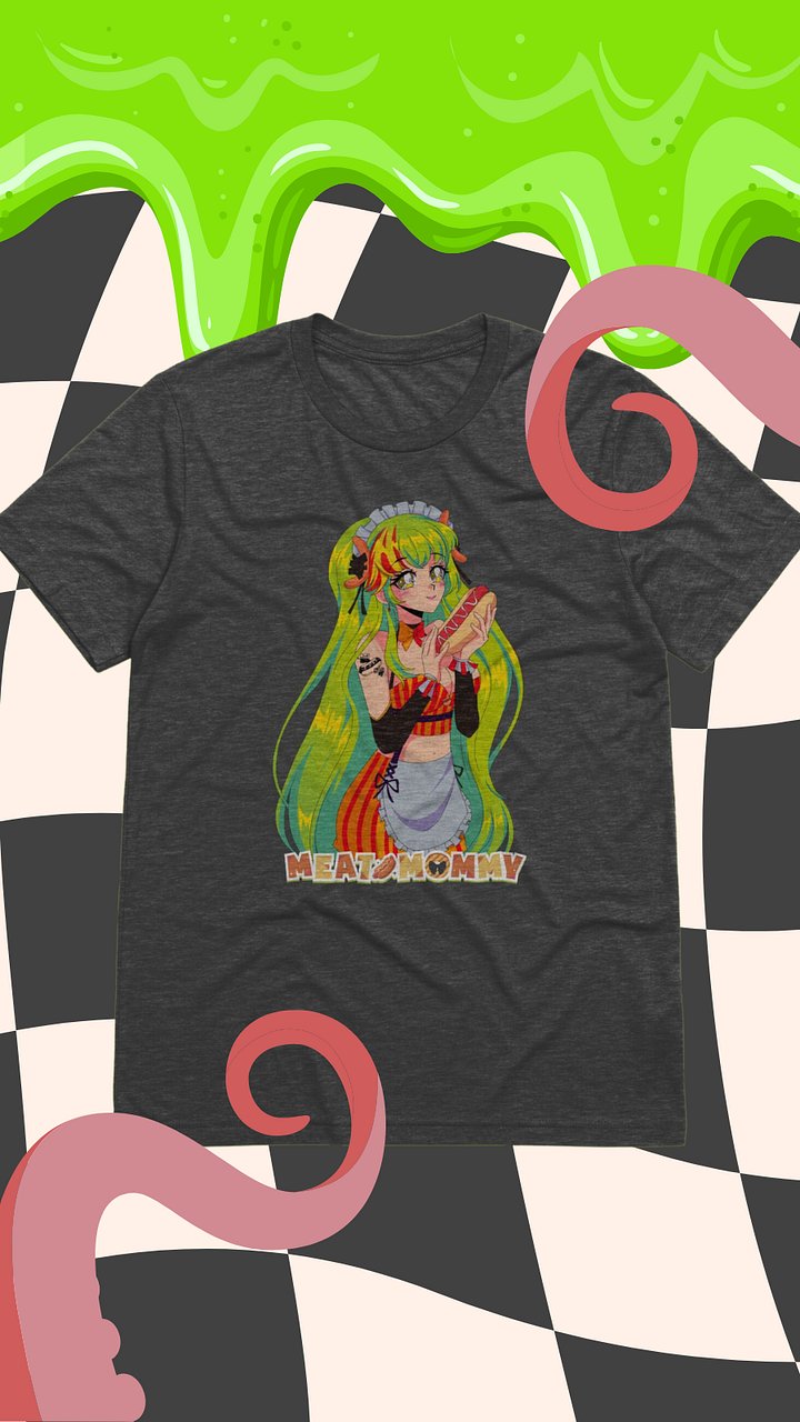 Retro Wholesome Meat Mommy Triblend Shirt product image (1)