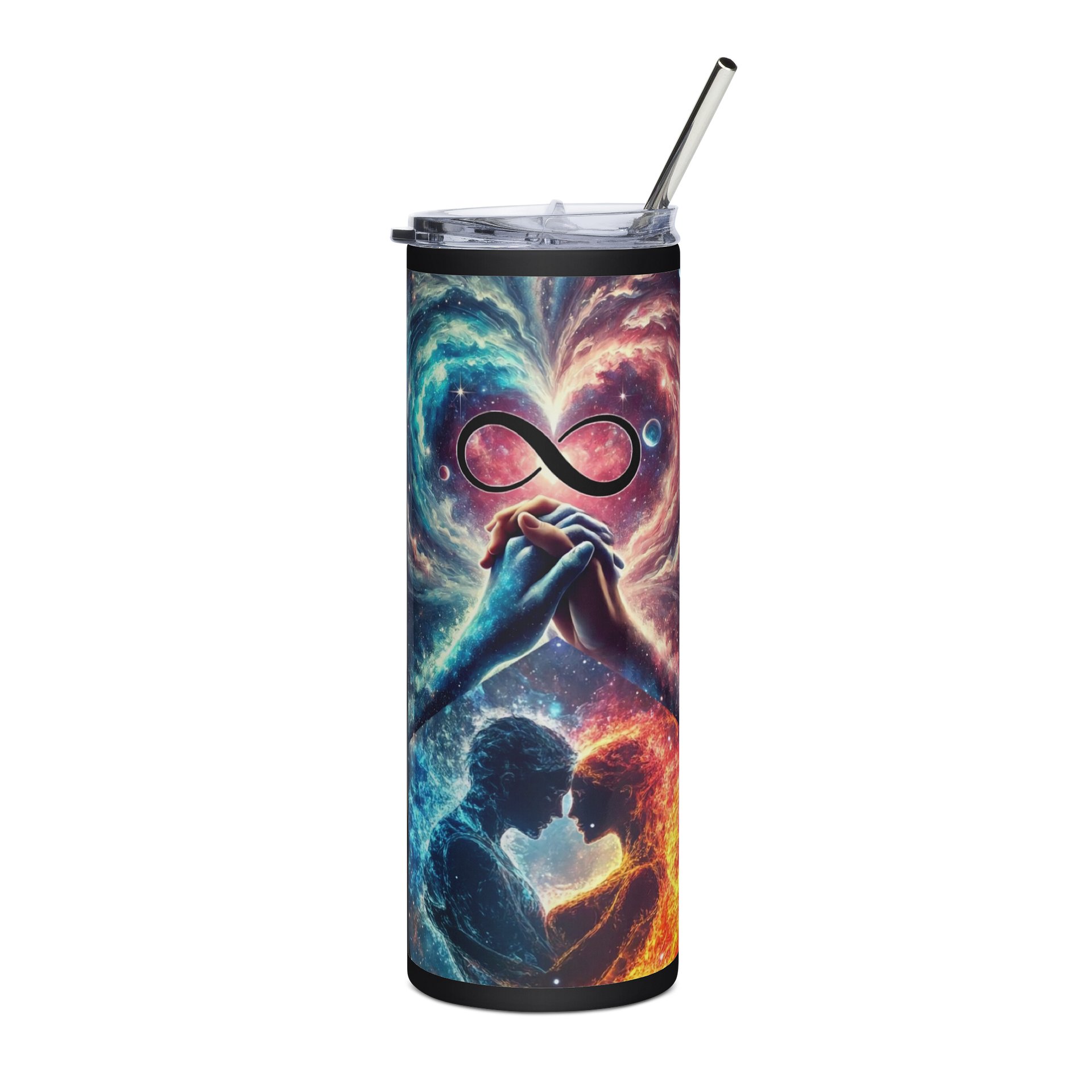 Twin Flame Unity -Stainless Steel Tumbler product image (1)