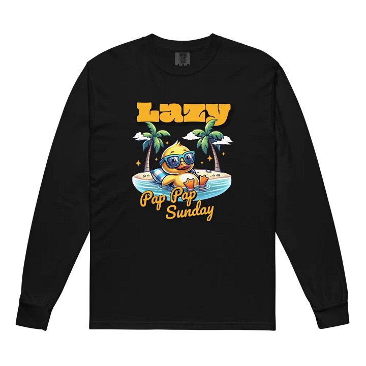 Pap Pap Chill Duckling Sunday Long Sleeve Shirt product image (2)