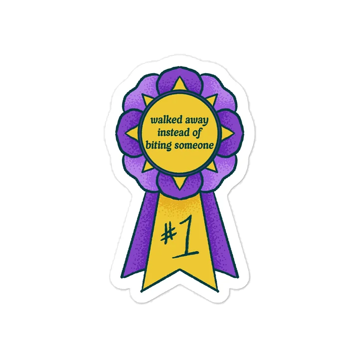 Rosette Series: Didn't Bite Sticker product image (1)