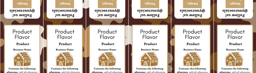 Gingerbread Lane Label Templates Bundle product image (2)