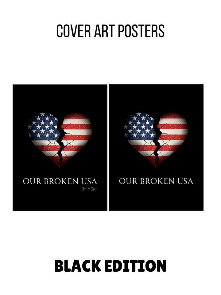 Our Broken USA Cover Art Poster – Black Edition (Digital Download) product image (1)