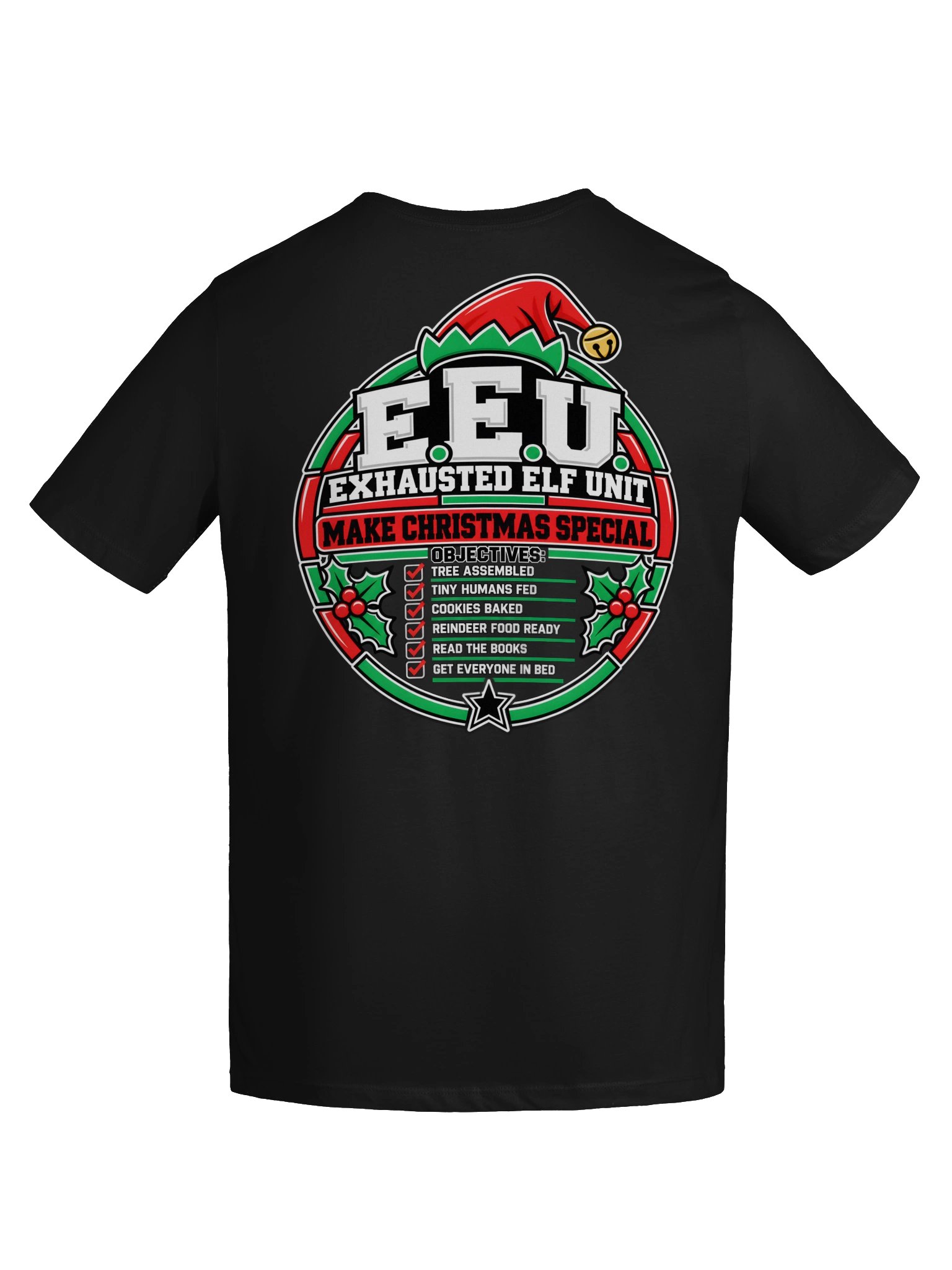 Exhausted Elf Unit Women's Relaxed-Fit Tee | Black product image (9)