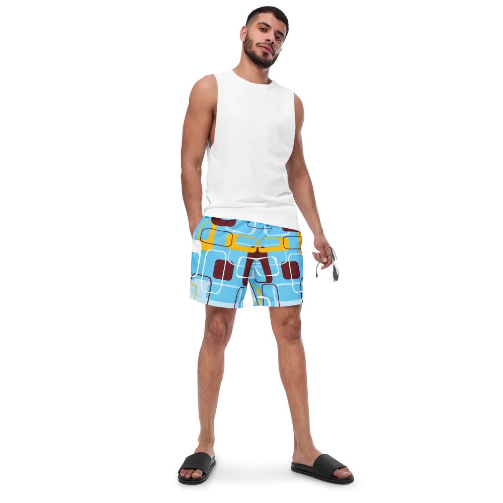 Geometric Design Swim Trunks product image (6)