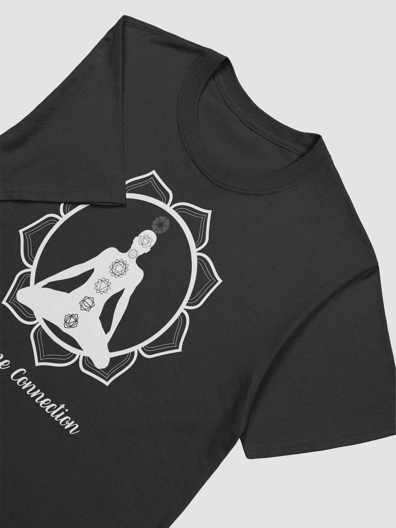 Divine Connection Yoga Meditation Graphic Tee - Lotus Design product image (3)