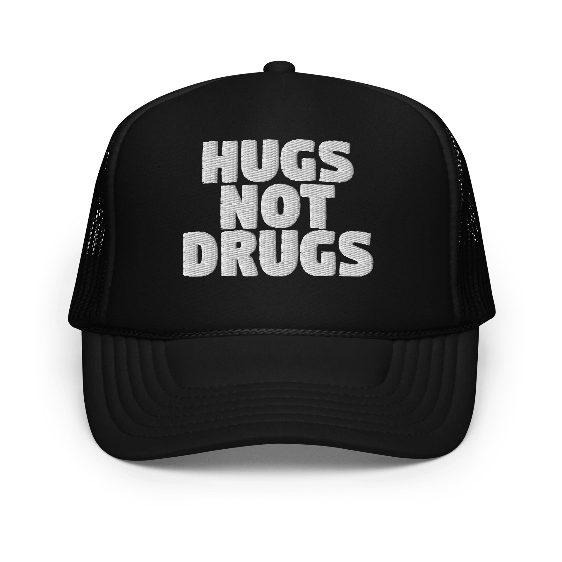 HUGS NOT DRUGS Foam Trucker Hat product image (1)