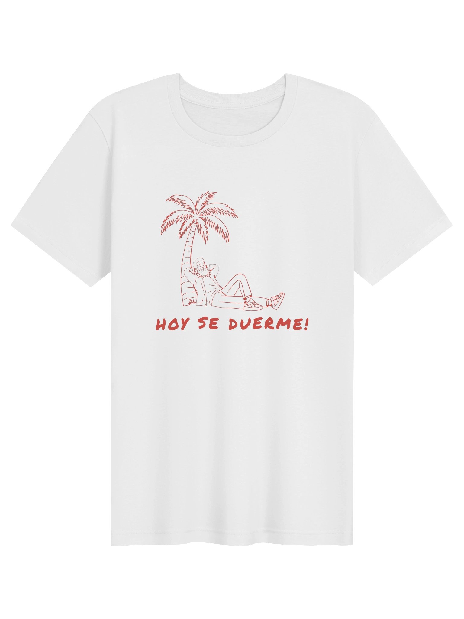 Hoy Se Duerme Tee — White & Vintage White product image (1)