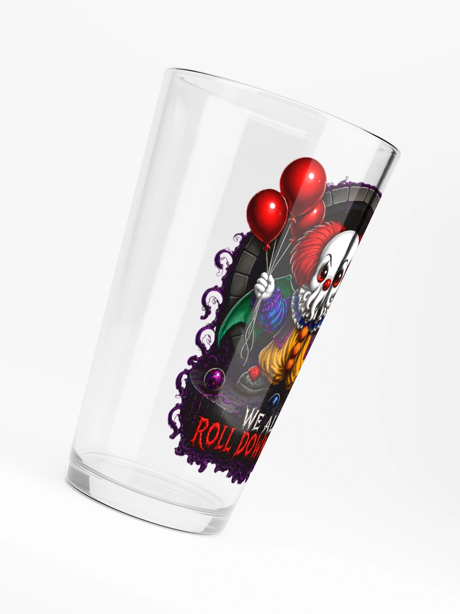 We All Roll Down Here Pint Glass product image (6)