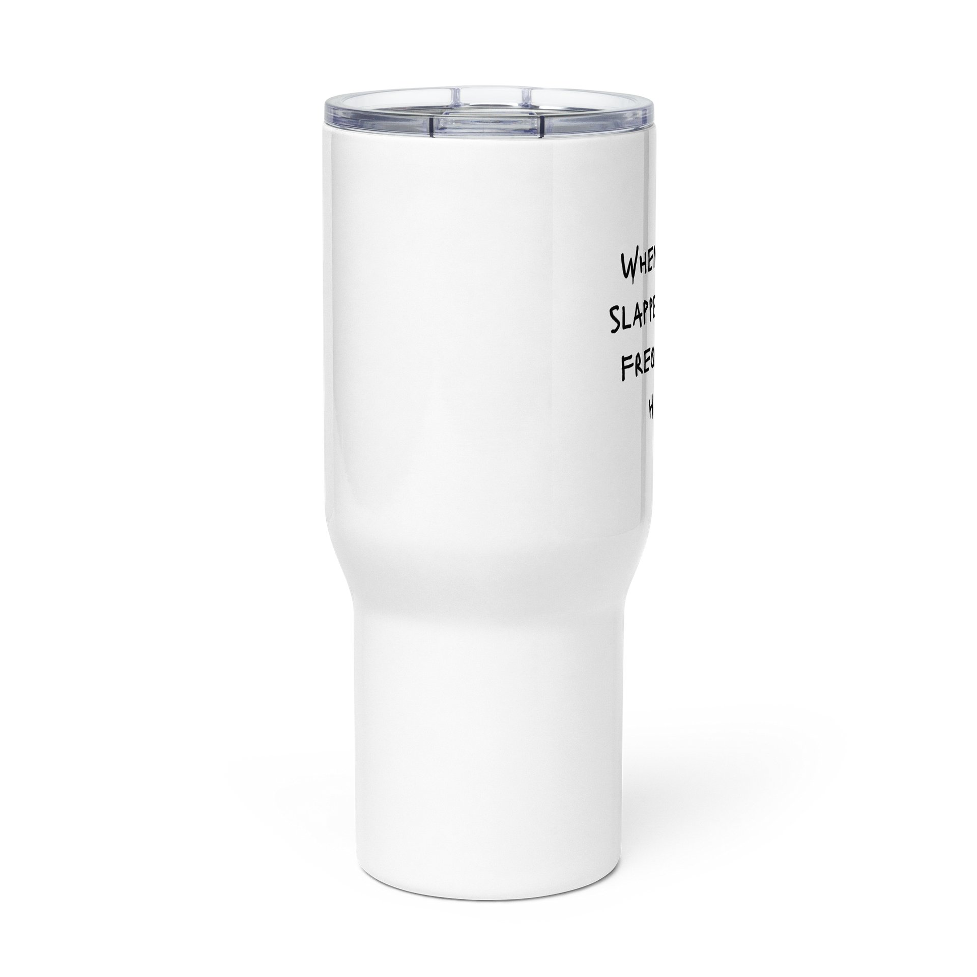 High Vibe Frequency Cheeky Humor 25 oz or 40oz Tumbler-Black and White product image (2)