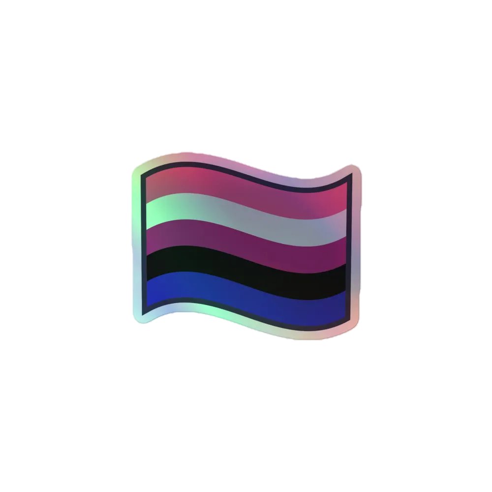 Holographic Pride Flag Sticker Sheet product image (1)