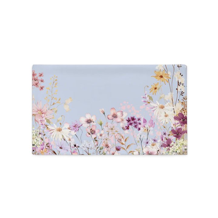 Whimsical Garden Dreams Blue Pillowcase product image (1)