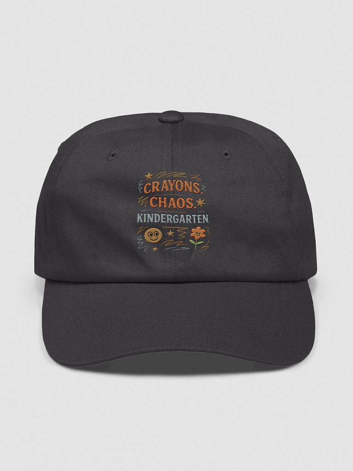 Crayons. Chaos. Kindergarten. Hat – Embroidered Retro Teacher Cap product image (4)