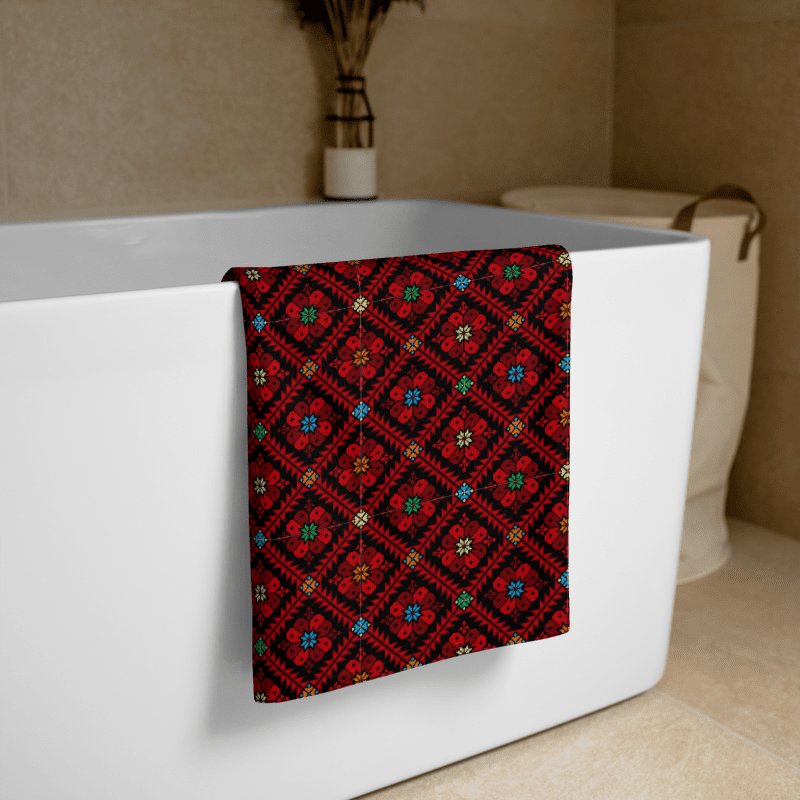 Red Tatreez Towel product image (1)