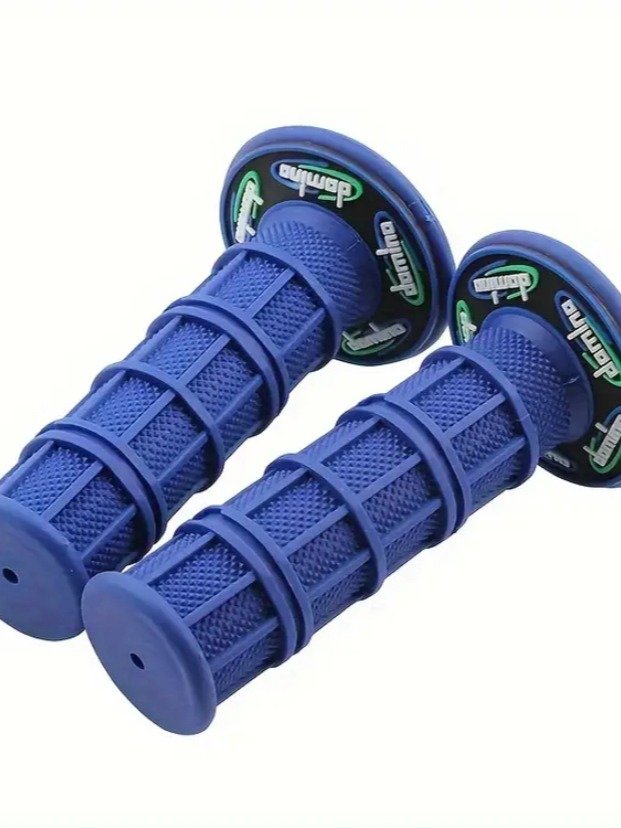 DIRT BIKE GRIPS WITH DOUNUTS (BLUE) product image (1)