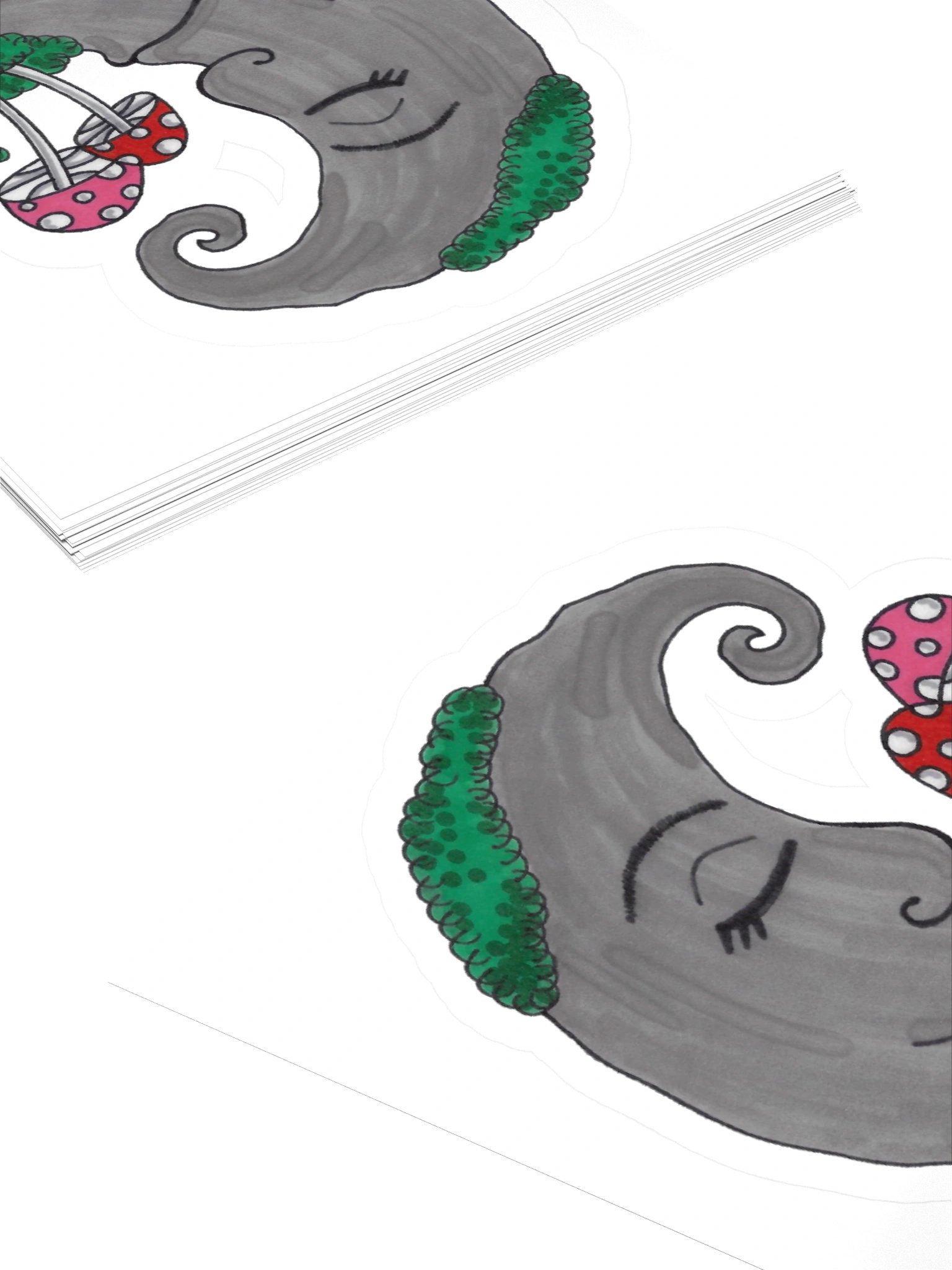 Mushroom Moon Sticker product image (4)