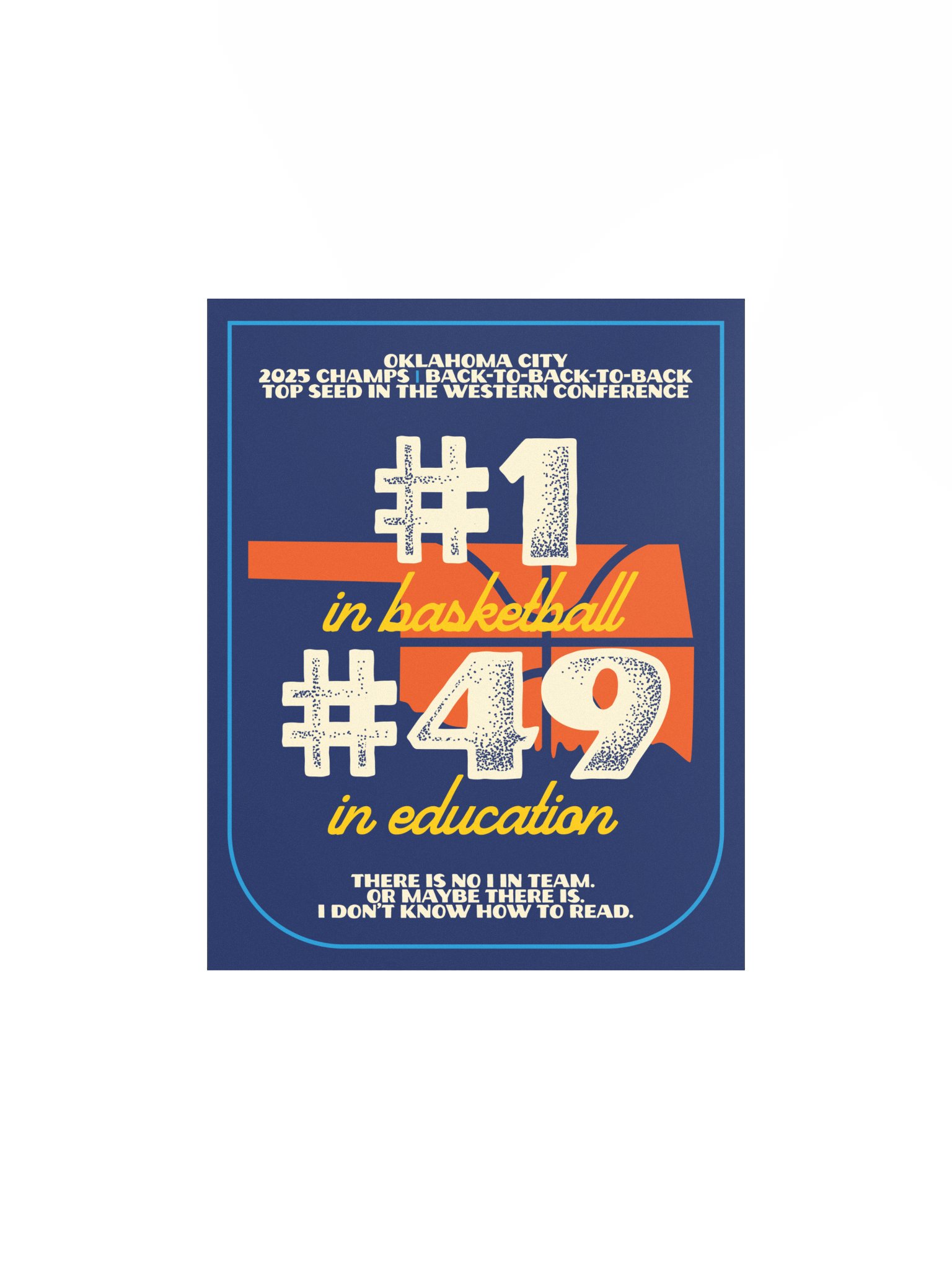 Oklahoma State Rankings Art Print product image (2)