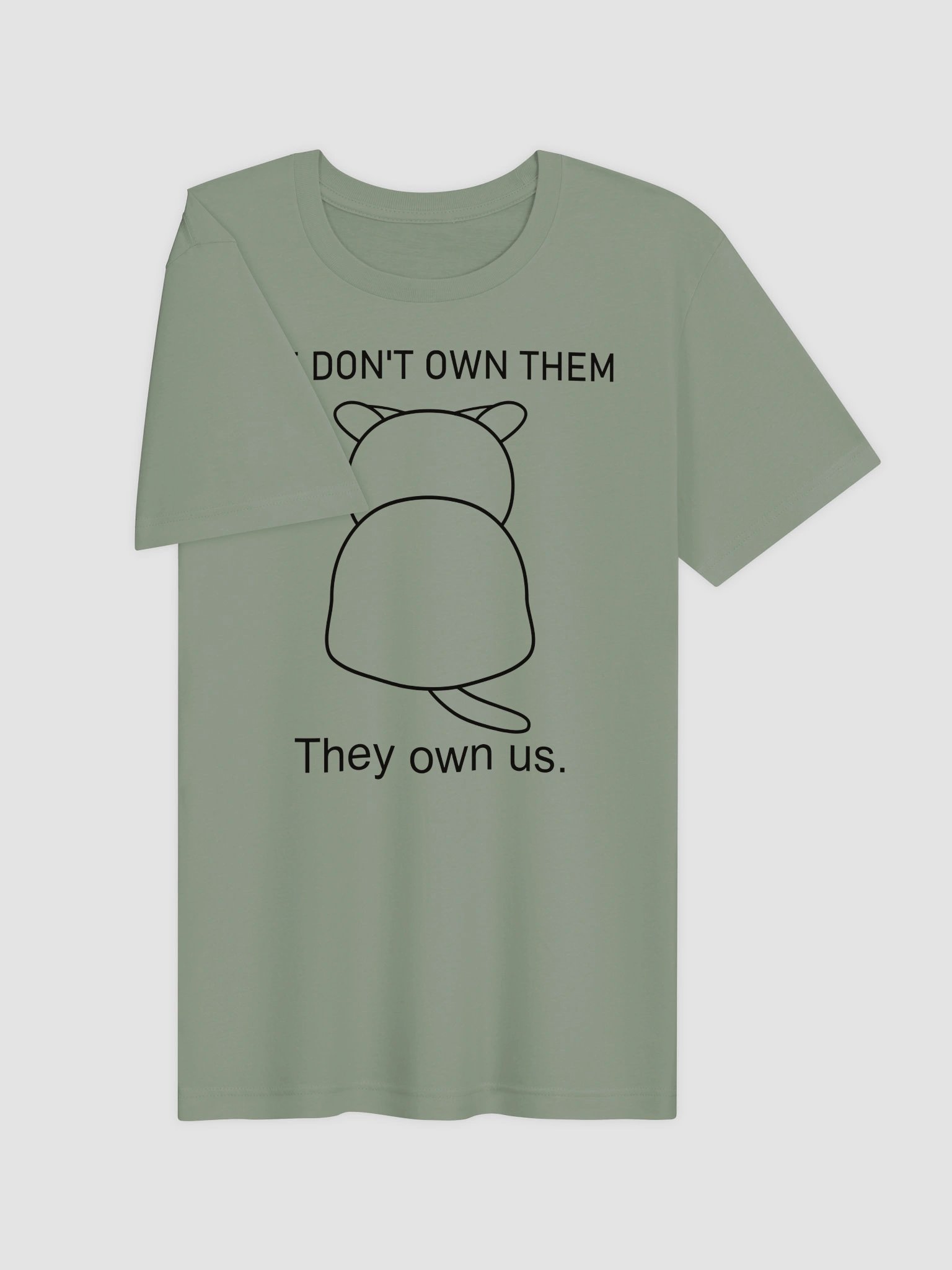 Cats Own People (Black Print) - Unisex Adult Super Soft Lightweight T-shirt product image (2)