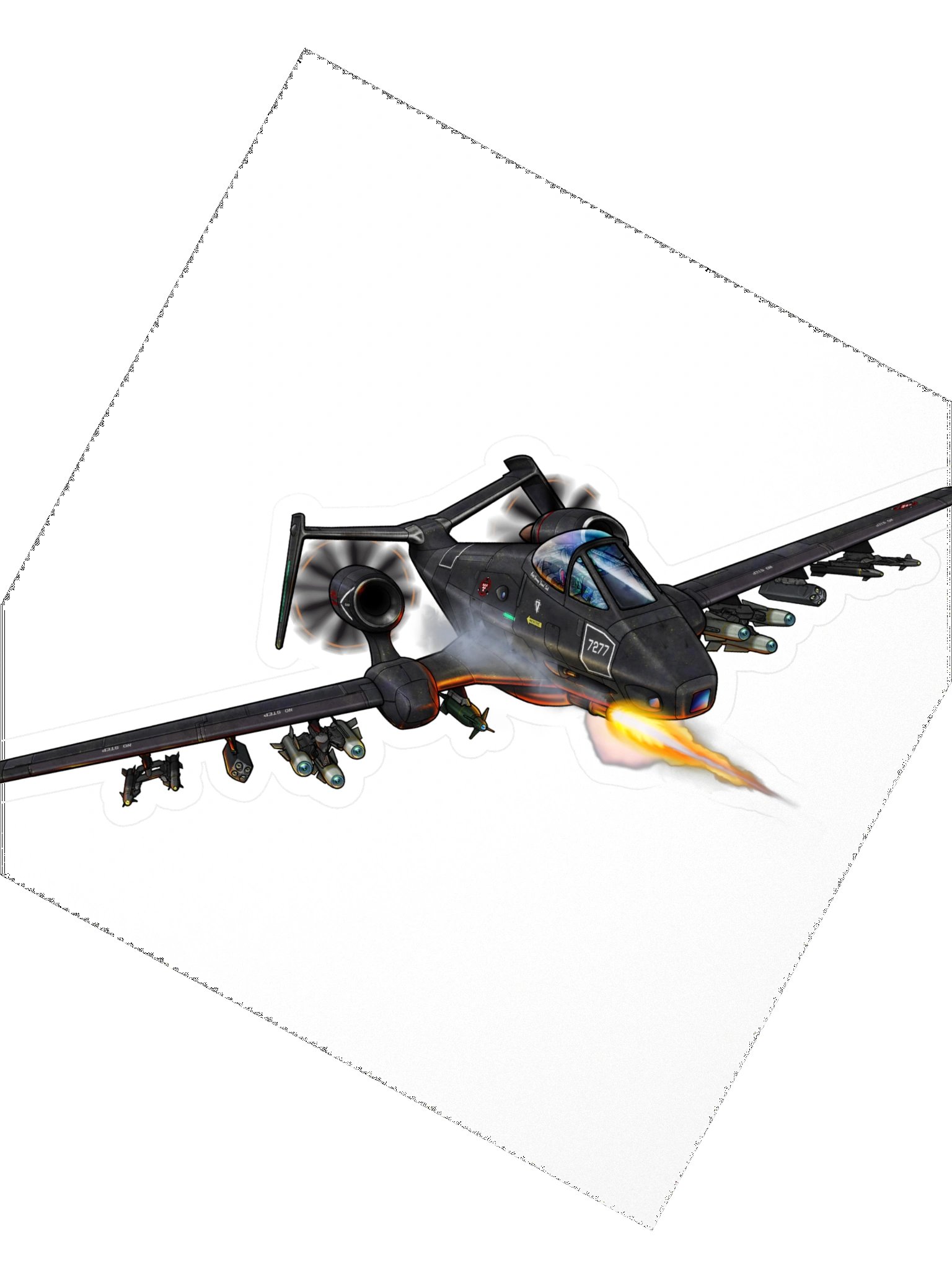 Brawler - Black (5.5 inch Sticker) product image (2)