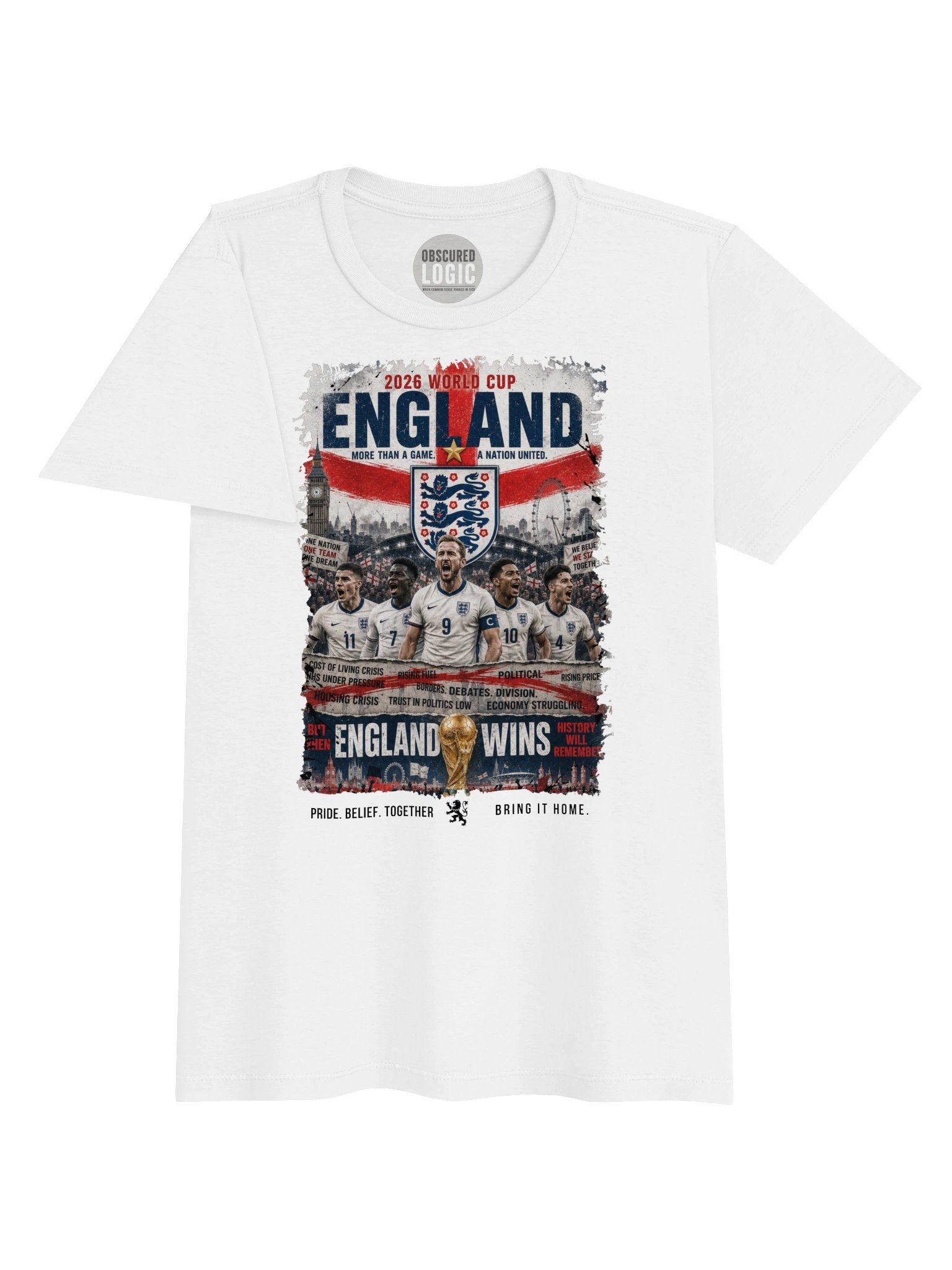 England 2026 World Cup Fan Poster Tee product image (3)