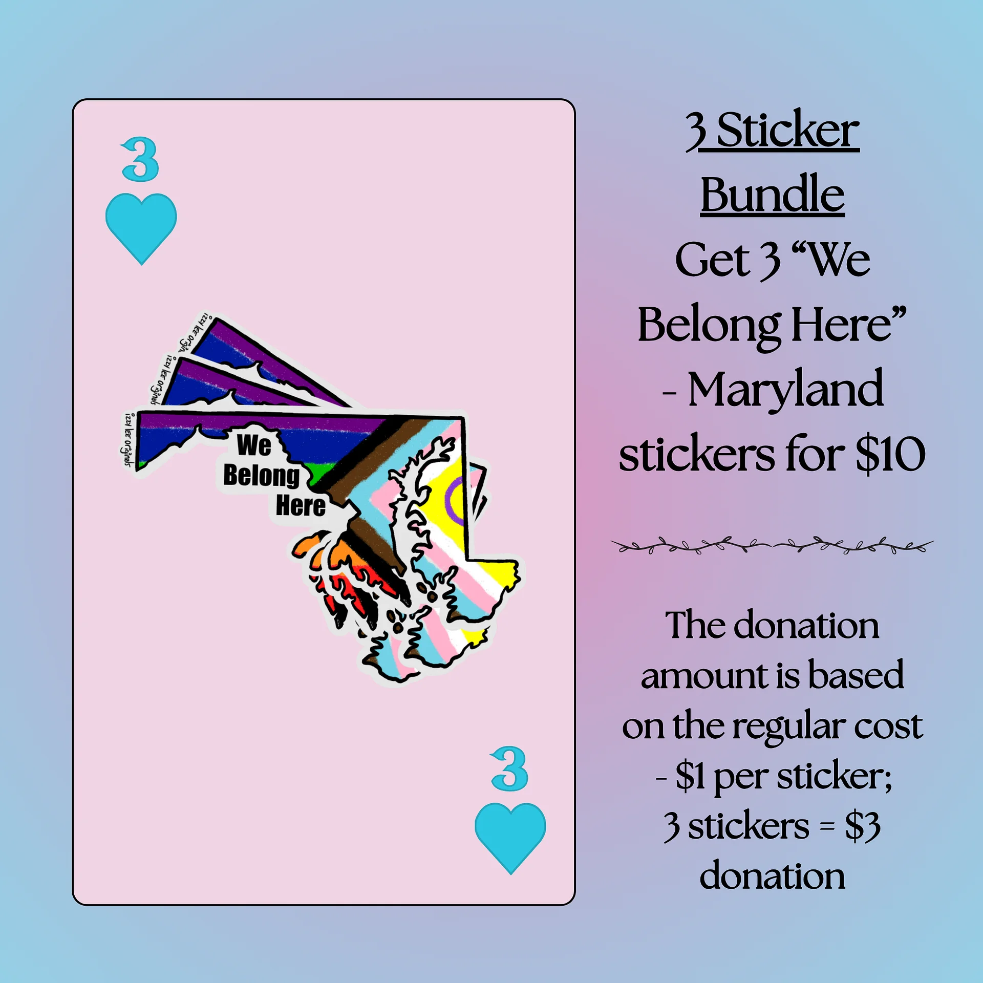 We Belong Here Sticker Bundles - Maryland product image (1)