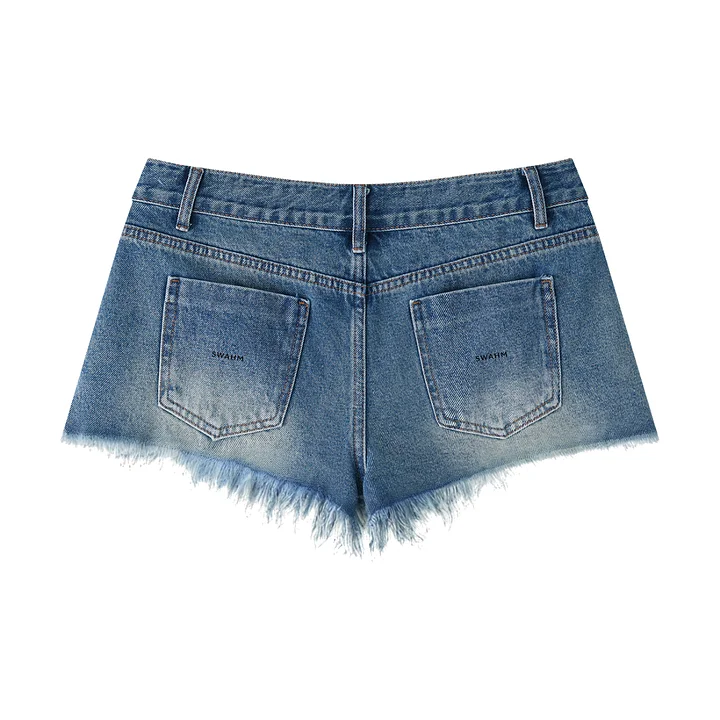 SWAHM Women's Denim Shorts (Raw Hem) product image (2)