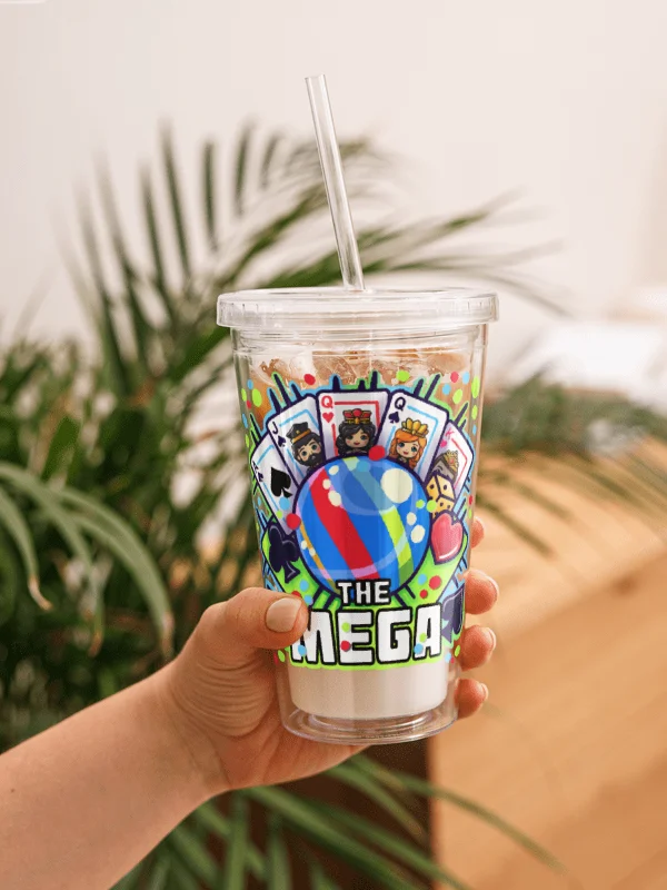 The Mega - Double Wall Clear Plastic Tumbler product image (1)